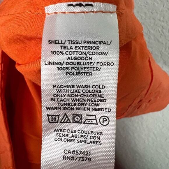 Ann Taylor Orange Eyelet Scalloped Hem Mini Skirt Womens Petite Size 10P NWT - Picture 6 of 7